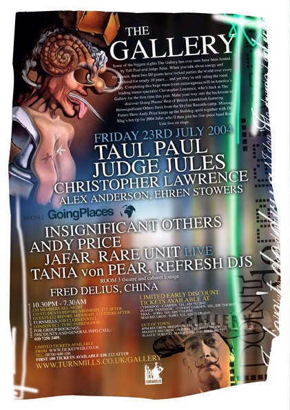 Turnmills · Judge Jules flyer